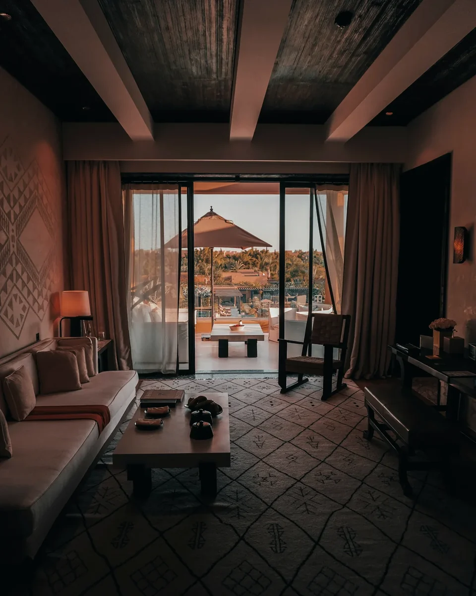 Hospitality interior representing furniture export activity for the Maldives